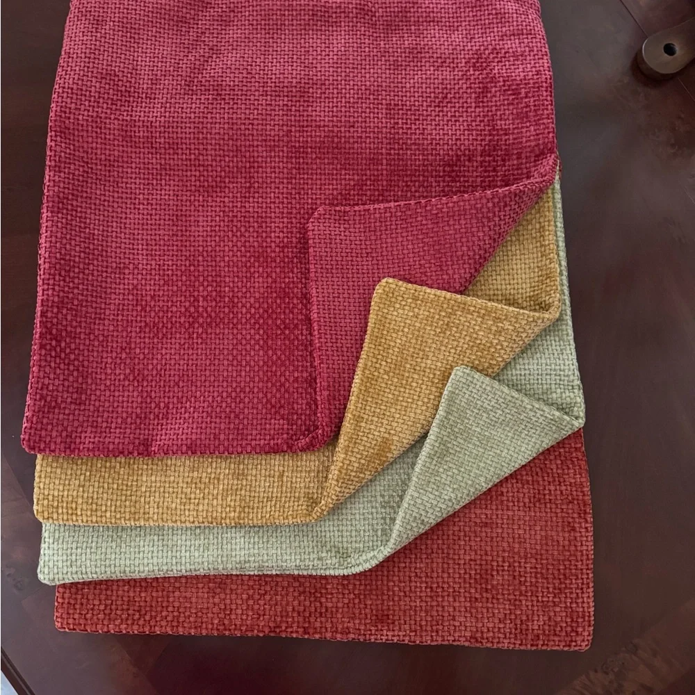 MIULEE Pack of 4 Fall Pillow Covers Soft Decorative